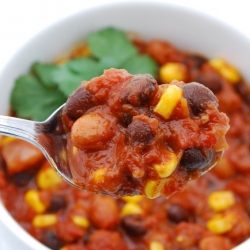 Bean and Corn Vegetarian Chili