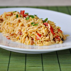 Orzo w/ Sausage Peppers & Tomato