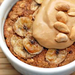 PB, Banana & Fig Breakfast Bake