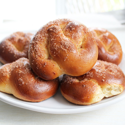 Sweet Soft Pretzels with Cinnamon