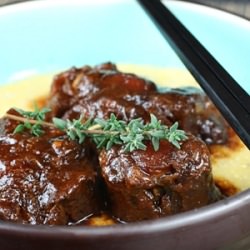 Oxtails with Lemon Polenta