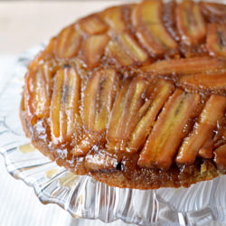 Upside Down Banana Toffee Cake