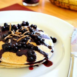 Pancakes Blueberry Sauce