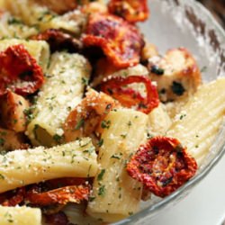 Rigatoni with Dried Tomatoes