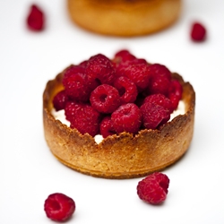 Raspberry Creme Tart w/ Honey