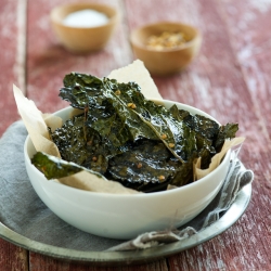 Spicy, Smoky Kale Chips