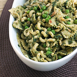 Pesto Pasta Salad with Peas