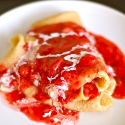 Strawberry Blinchike Crepes