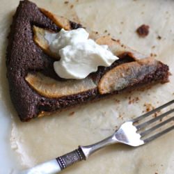 Chocolate and Pear Frangipane Tart