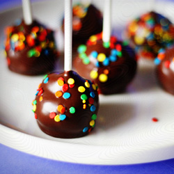 Chocolate-Dipped Cake Pops