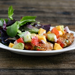 Crab Cakes with Tropical Salsa