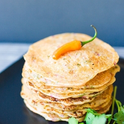 Savory Lowfat Indian Pancakes