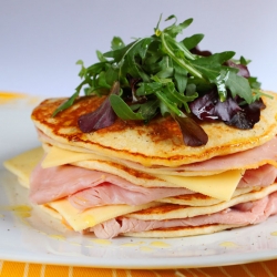 Ham & Cheese Pancakes