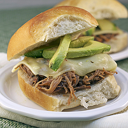 Avocado Pulled Pork Sliders