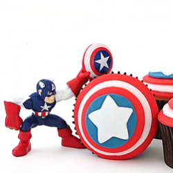 Captain America Cupcakes