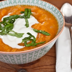 Baked Sweet Potato Soup