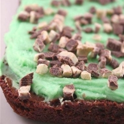 Mascarpone Mint Fudge Brownies