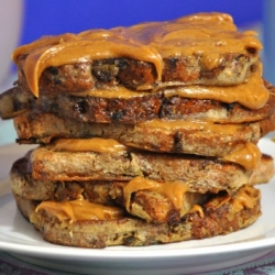 Vegan Maple PB French Toast