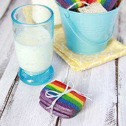 Rainbow Slice and Bake Sugar Cookie