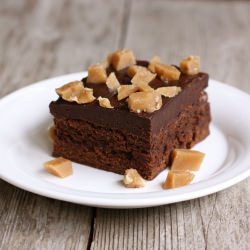 Toffee Brownie Cake