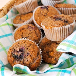 Berry Oat Nut Muffins