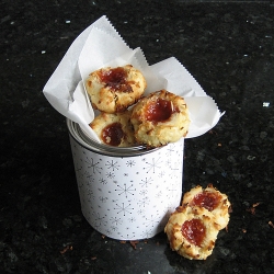 Guava Coconut Thumbprint Cookies