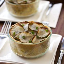 Fava Bean Pot Pie with Asparagus