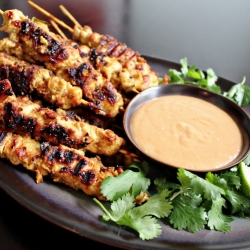 Chicken Satay and Peanut Sauce