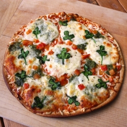 Shamrock Spinach Pizza