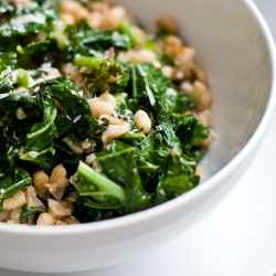 Toasted White Beans & Greens