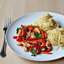 Spring Chicken Salad w/ Noodles