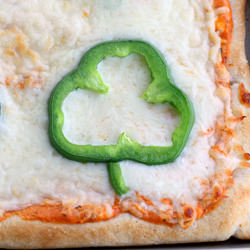 Shamrock Pizza Squares