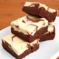 Irish Cream Cheesecake Brownies