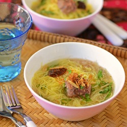 Rice Vermicelli in Beef Broth