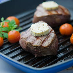 Beef Fillet w/ Garlic & Mustard Butter