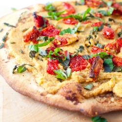 Hummus Pizza