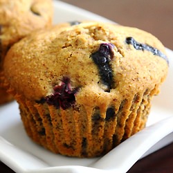 Vegan Whole Wheat Blueberry Muffins