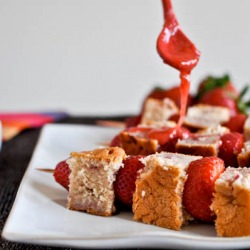 Strawberry Cake and Glaze