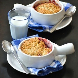 Strawberry & Plum Crumble