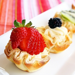 Fresh Fruit Phyllo Tarlettes