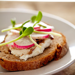 Radish & Sunflower Sprout Tartine