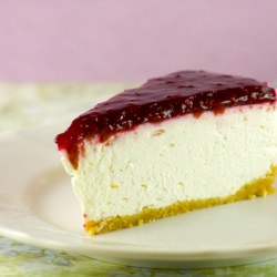 White Chocolate Cherry Cheesecake