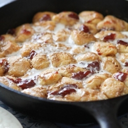 PB&J Skillet Monkey Bread