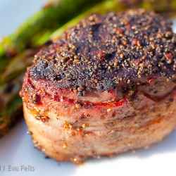 Grilled Peppercorn-Crusted Filet