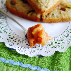 Banana Pistachio Cakes w/ Fruit