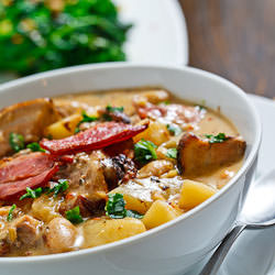 Creamy Porchetta Chowder