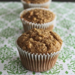 Whole Wheat Oatmeal Muffins