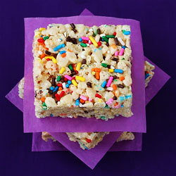 Cake Batter Rice Crispy Treats