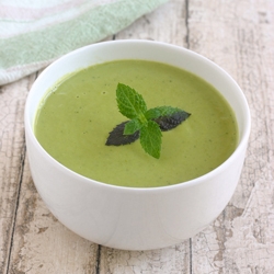 Springtime Pea Soup w/ Mint