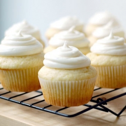 Pink Grapefruit Yogurt Cupcakes